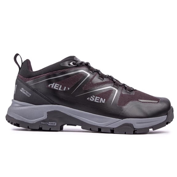 Helly-Hansen Men's Cascade Low HT Waterproof Breathable Lightweight Hiking Sneaker, Black/Charcoal - 9