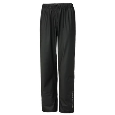 Helly Hansen Voss 100% Polyester Waterproof Men's Rain Pant, Black, Medium