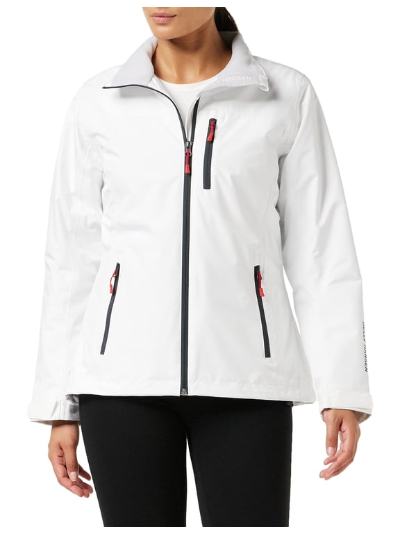 Helly-Hansen Women's Crew Midlayer Waterproof Windproof Sailing Jacket White 5XL