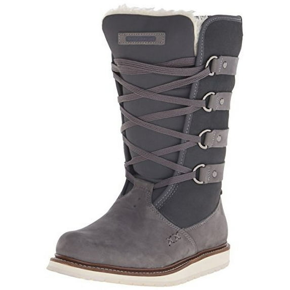 Helly Hansen Women's Hedda Cold Weather Boot, Charcoal/Ebony/Natural, 9 M US