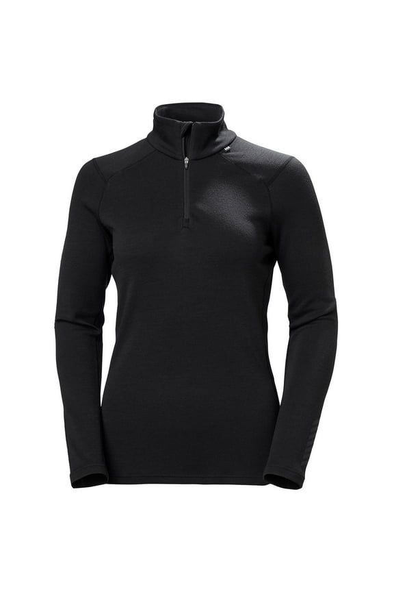 Women's Lifa Merino Midweight 1/2 Zip Color: Black, Size: XL