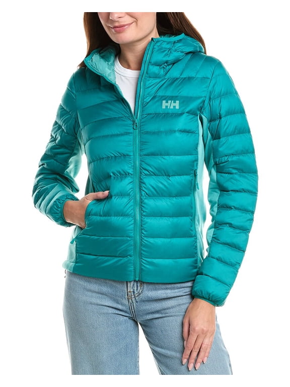 womens Verglas Down Hybrid Hood 2.0, XL, Green