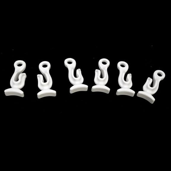 Helm Products BM-3 Polypropylene Bumper / Fender Boat Clips (Set Of 6)