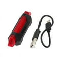 thumbnail image 1 of Helmet Bicycle Signal Lamp Waterproof Rear Tail Lamp LED USB Style Rechargeable Cycling Portable Detachable Lamp, B-Red, 1 of 8
