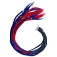 thumbnail image 1 of Helmet Braids Ponytail Style Breathable Vibrant Colors Women Motorcycle Helmet Braid Hair for Female, 1 of 8