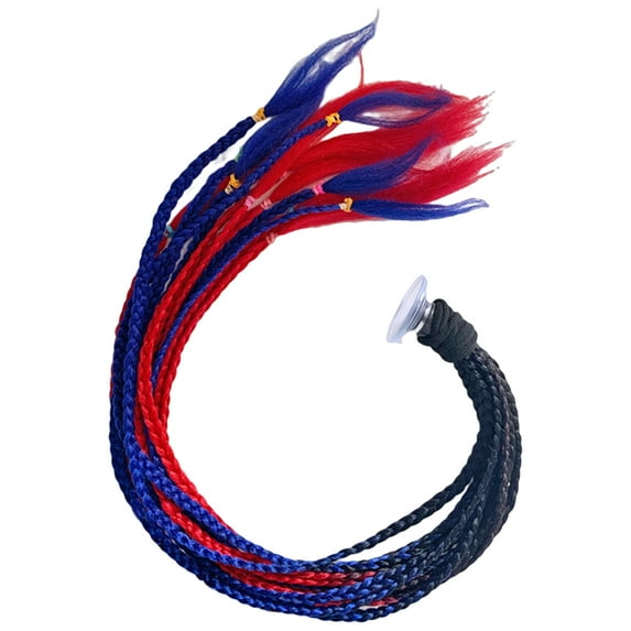 Helmet Braids Ponytail Style Breathable Vibrant Colors Women Motorcycle Helmet Braid Hair for Female
