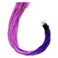 thumbnail image 2 of SEGO Helmet Pigtails – Motorcycle Helmet Hair Extensions, 20in, Straight, 6 Colors, Claw Clip Attachment 2 of 4