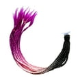 thumbnail image 1 of Helmet Braids Ponytail Style Breathable Vibrant Colors Women Motorcycle Helmet Braid Hair for Female, 1 of 7