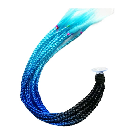 Helmet Braids Ponytail Style Breathable Vibrant Colors Women Motorcycle Helmet Braid Hair for Female