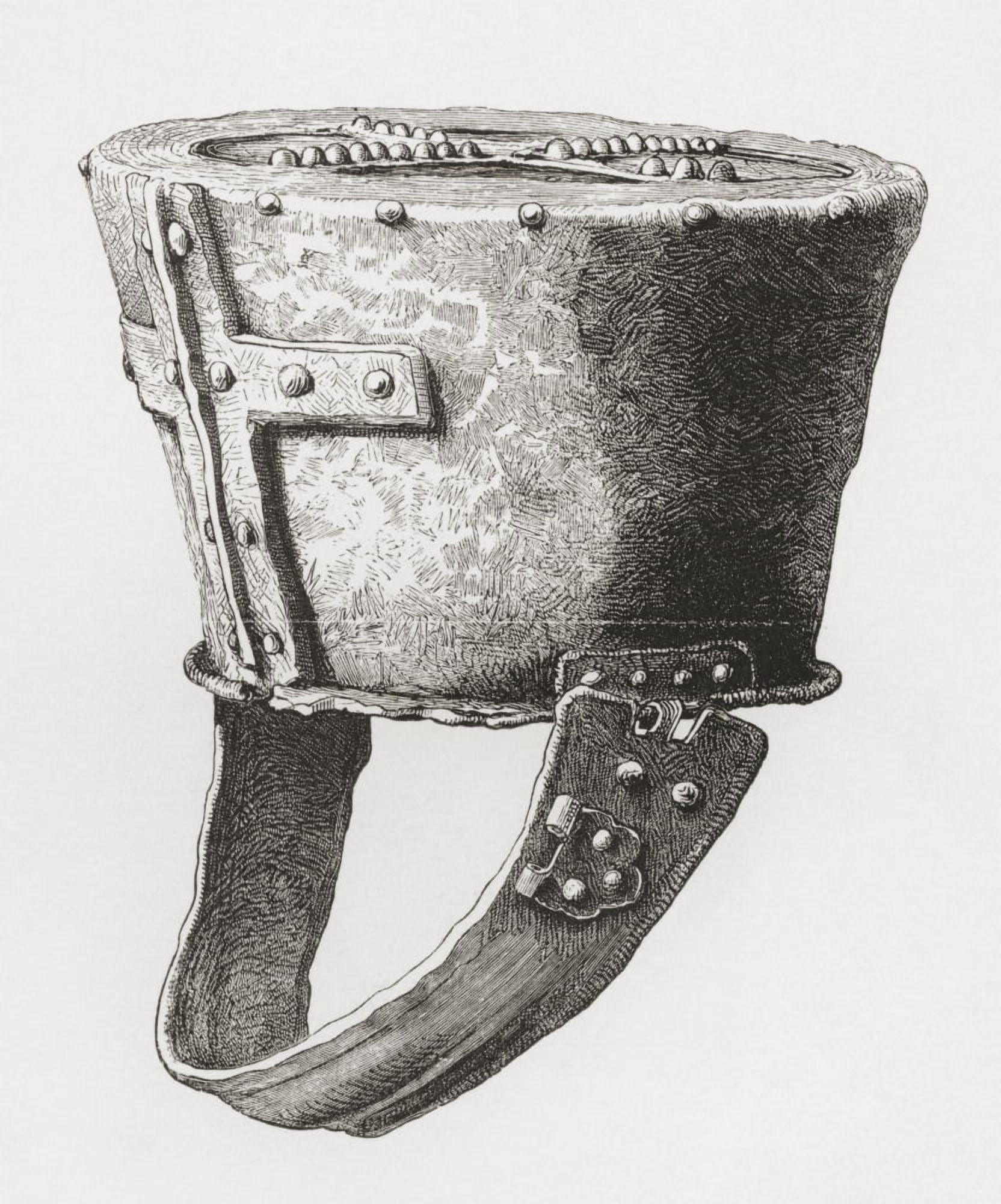 Helmet From Castle Pomeroy England Dating From C12Th Century From The British Army Its Origins Progress And Equipment Published 1868 Canvas Art - Ken Welsh Design Pics (12 x 15)