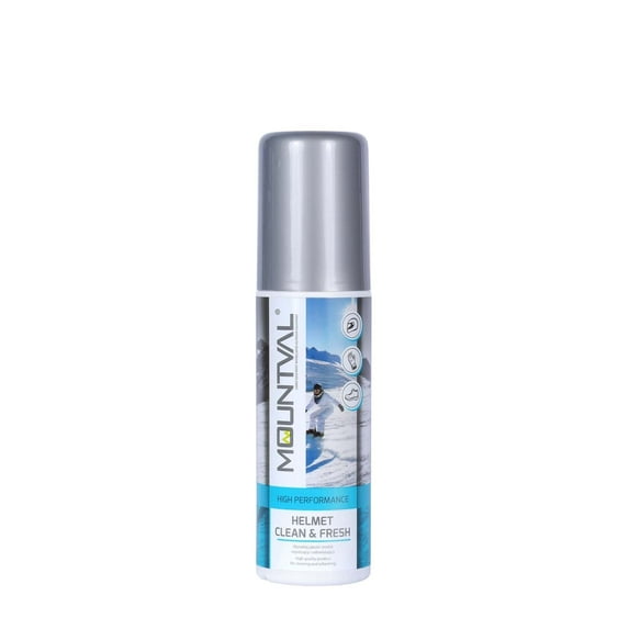 Mountval Motorcycle Helmet Cleaner and Deodorizer for Ski, Snowboard, Motorcycle, and Biking, Fresh, Sanitiser, Dermatologically Tested, 100 ml
