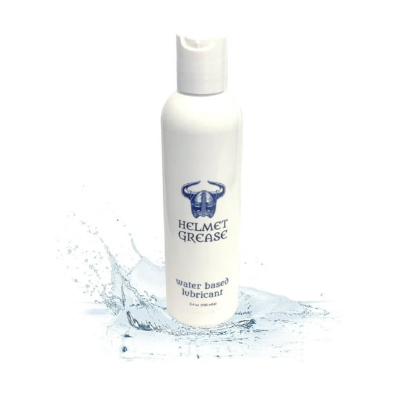 Helmet Grease - Water Based Lubrication - Unisex Long Lasting Natural Feeling Lube for Women Men and Couples, Toy Friendly, Condom Safe, 3.4 Ounces