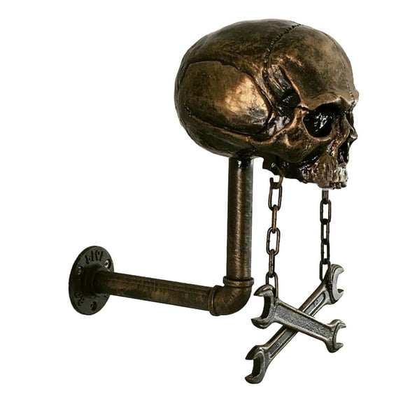 Helmet Holder Skull Shape Helmet Stand Wall Mounted Helmet Rack for Coat