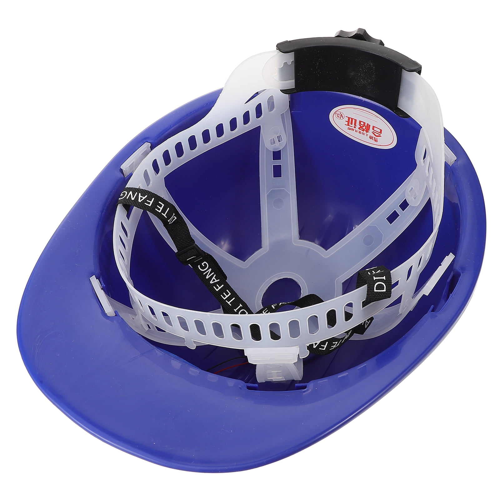 Solar Helmet Construction Powered Fan Hard Hat Accessories Work Blue