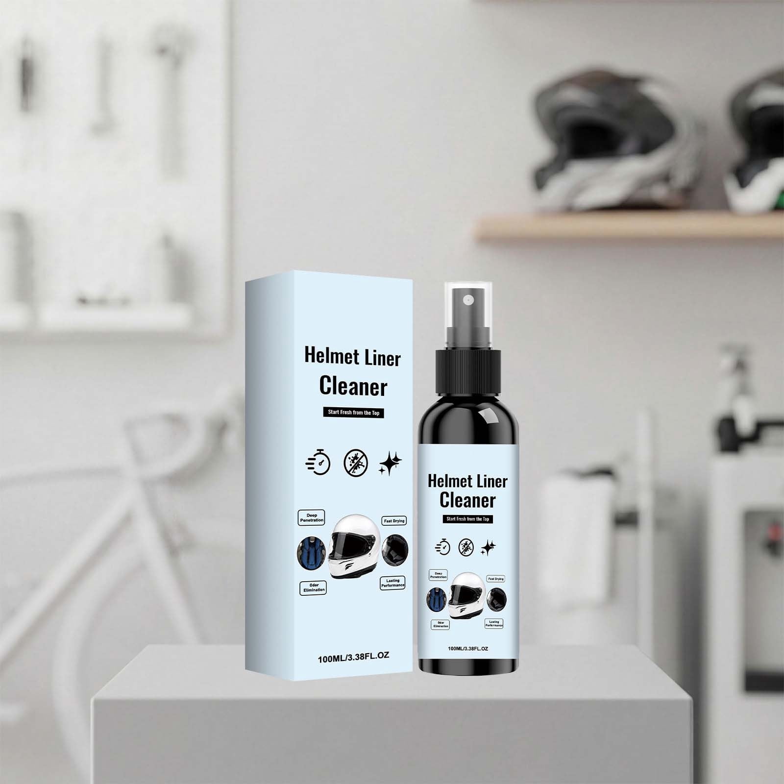 bike helmet spray & Pad The Helmet Care Kit V2 provides quick and safe cleaning on the move Helmet Liner Cleaner Spray for