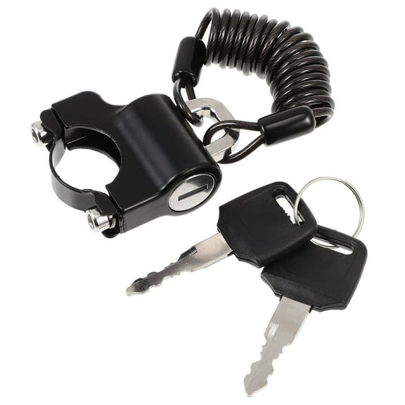 1 Set Motorcycle Helmet Lock with Steel Wire Tamper Proof Security Lock