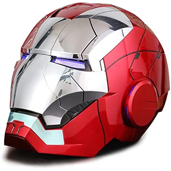 Helmet Man MK5 1:1 Cosplay Mask Electronic Open/Close Voice Control for Adult Superhero Movie Role-Playing Helmet Touch Sensor