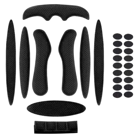 Helmet Padding Universal Helmet Foam Pads Replacement Set Soft Breathable Sponge Lining for Helmets and Kids Helmets Red Blue Grey Black 8 Head Pads 1 Chin Pad