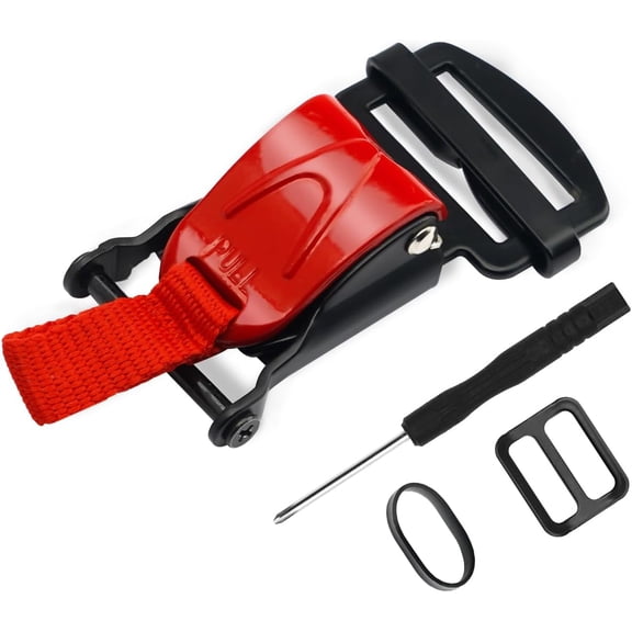 Helmet Quick Release Buckle Replacement Kit, All Stainless Steel Ratcheted Helmets for Chin Strap Up to 1", Motorcycle Helmets Accessories, Compatible with Half, 3/4, Full Face Helmet