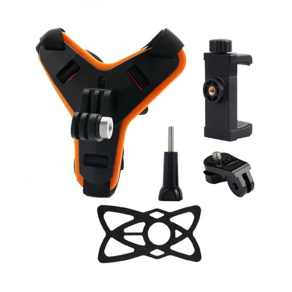 Helmet Strap Mount For Gopro Hero 12 11 10 9 8 7 6 5 4 3 Motorcycle Yi Action Sports Camera Mount Full Face Holder Accessories
