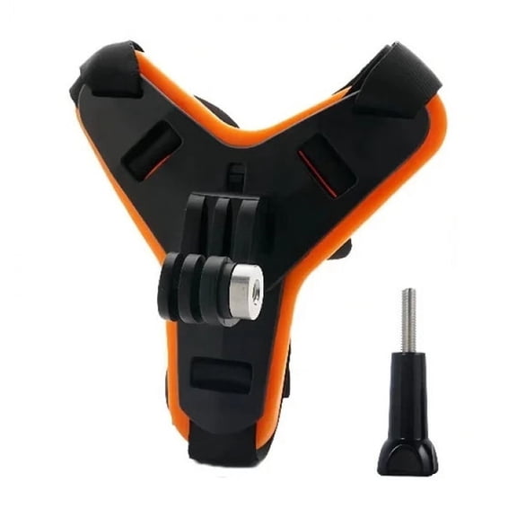 Helmet Strap Mount For Gopro Hero 12 11 10 9 8 7 6 5 4 3 Motorcycle Yi Action Sports Camera Mount Full Face Holder Accessories