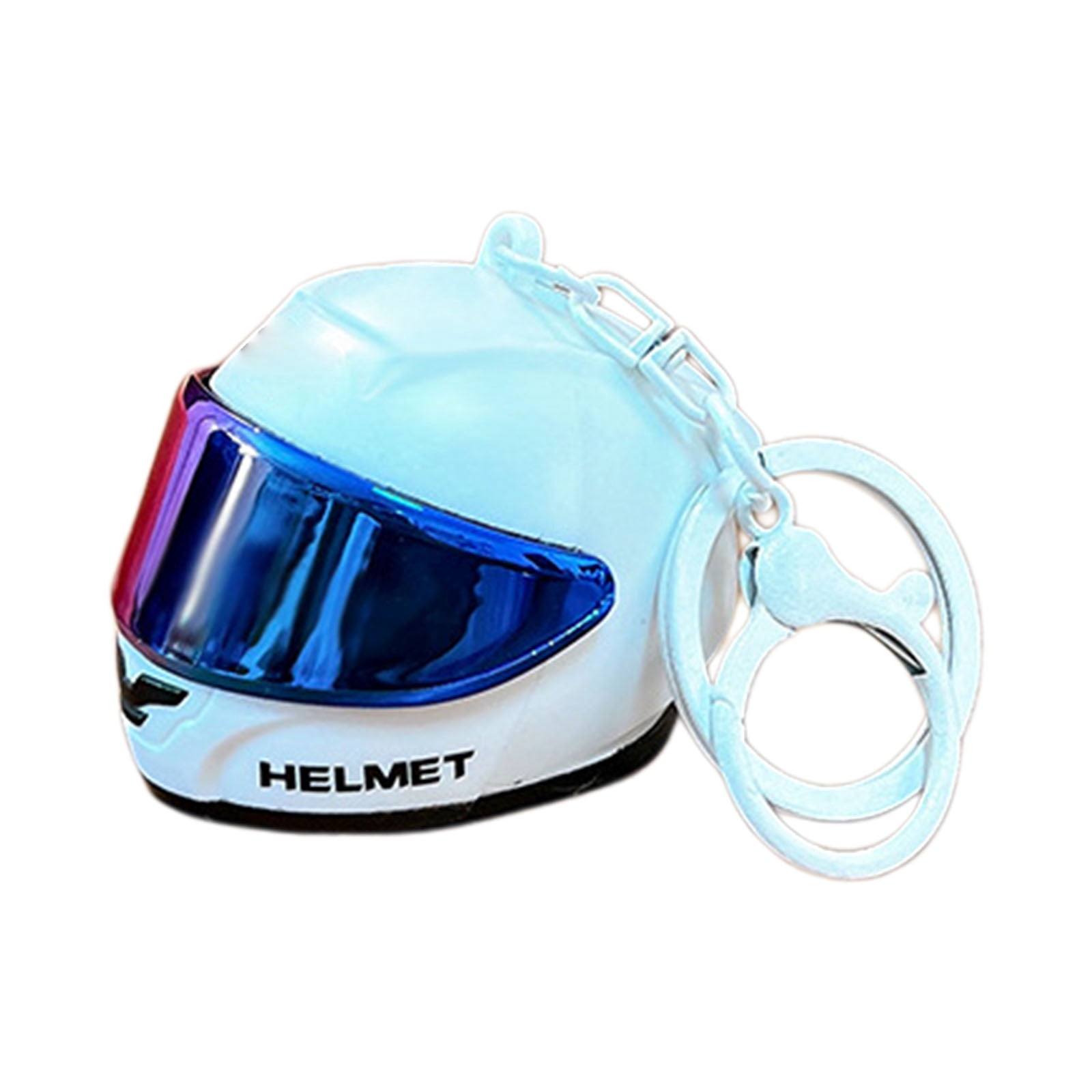 Helmets Shaped Keychain For Keys And Cards ABS Materials With Spring ...