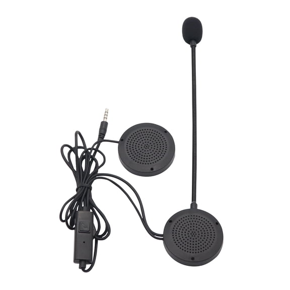 Helmets Speakers with Boom & Button Microphone Headset with Microphone Earphones with Switchs for Motorcyclists