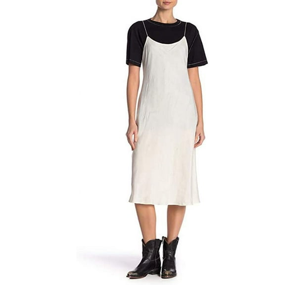 Helmut Lang Short Slip Dress, Ivory - Medium