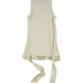 thumbnail image 1 of Helmut Lang Womens Tie-Hem Tank Top, Off-White, X-Small, 1 of 2
