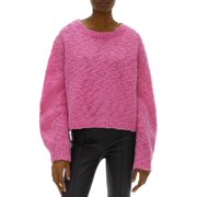 Helmut Lang Womens Wool Cropped Pullover Sweater