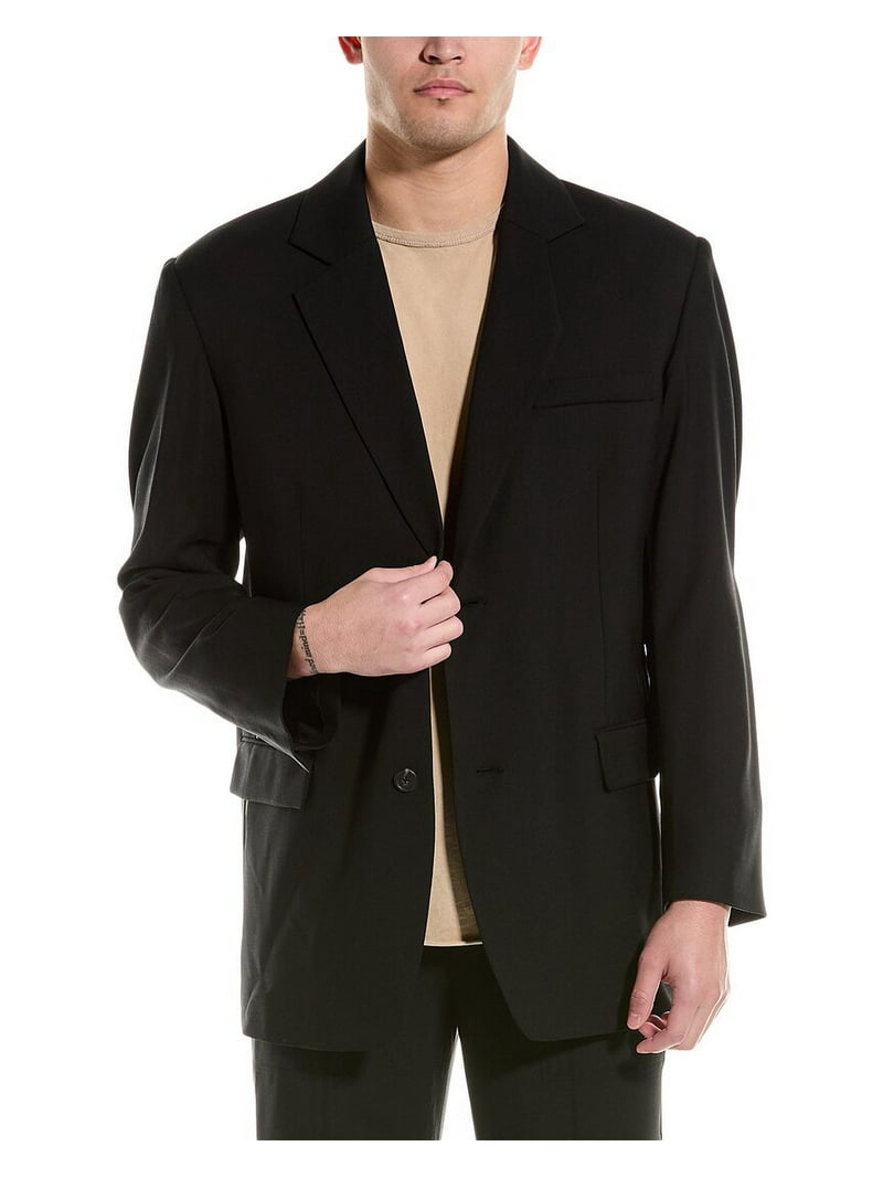 Helmut Lang mens Oversized Wool-Blend Blazer, 46, Black - Walmart.com