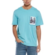 Helmut Lang mens Postcard T-Shirt, l, Blue