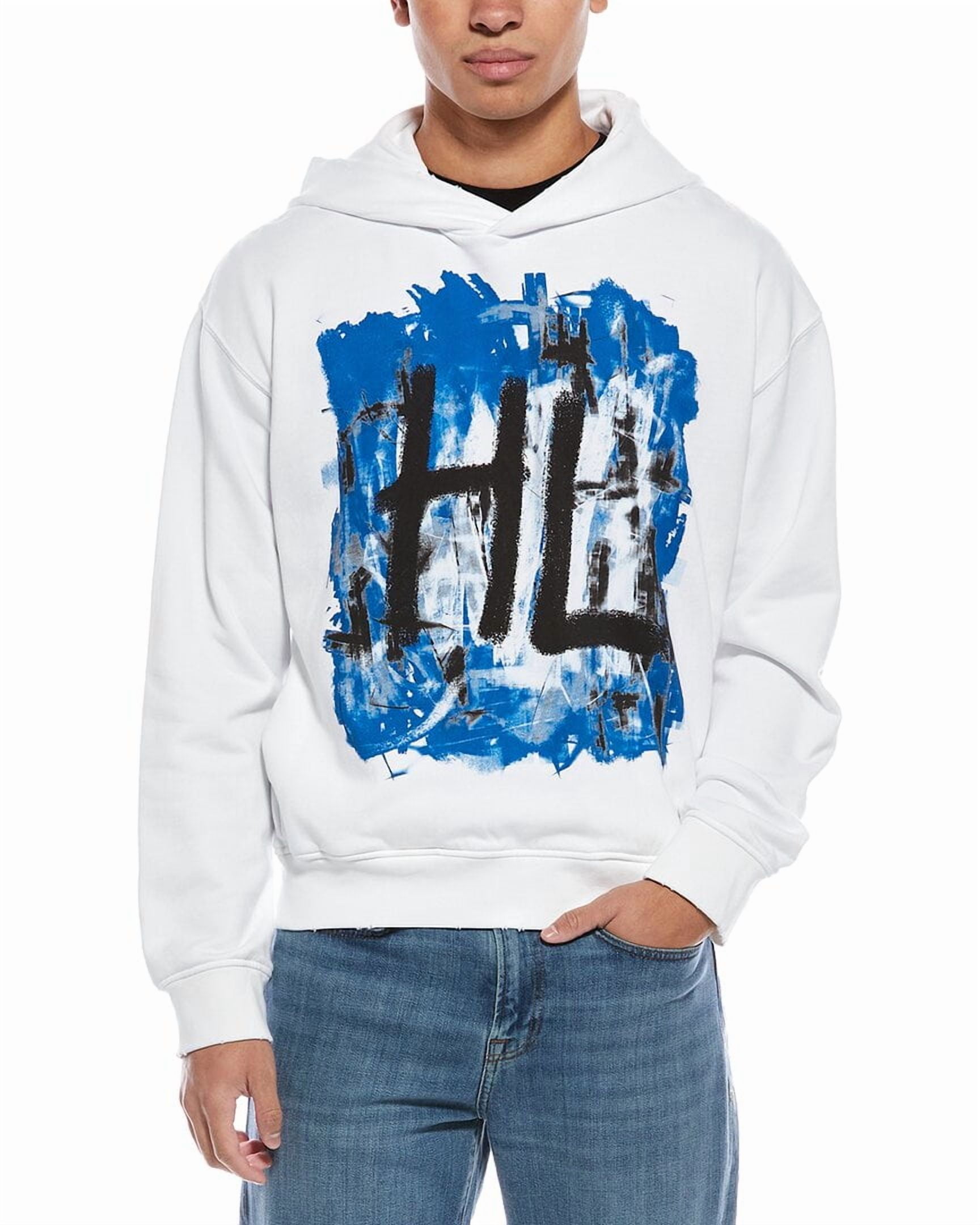 Helmut Lang mens Scribble Hoodie, XL, White - Walmart.com