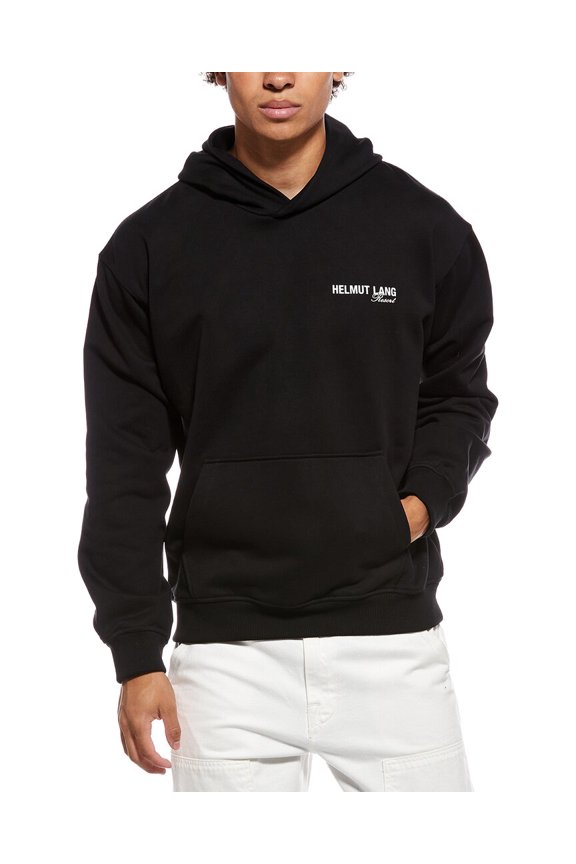 mens Ski Map Hoodie, l, Black
