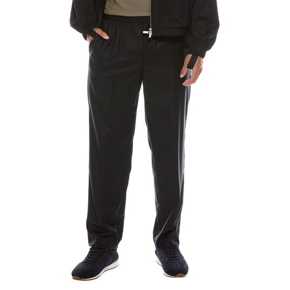 Helmut Lang mens Taper Natural Wool Pant, 33, Black