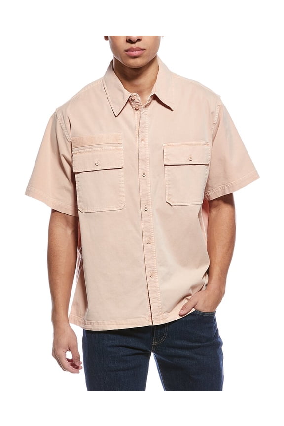 mens Uniform Shirt, s, Pink