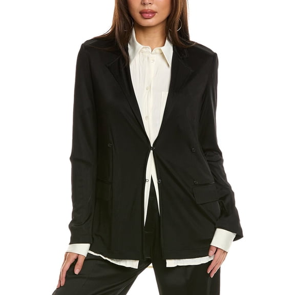 Helmut Lang womens  Fluid Classic Blazer, m, Black
