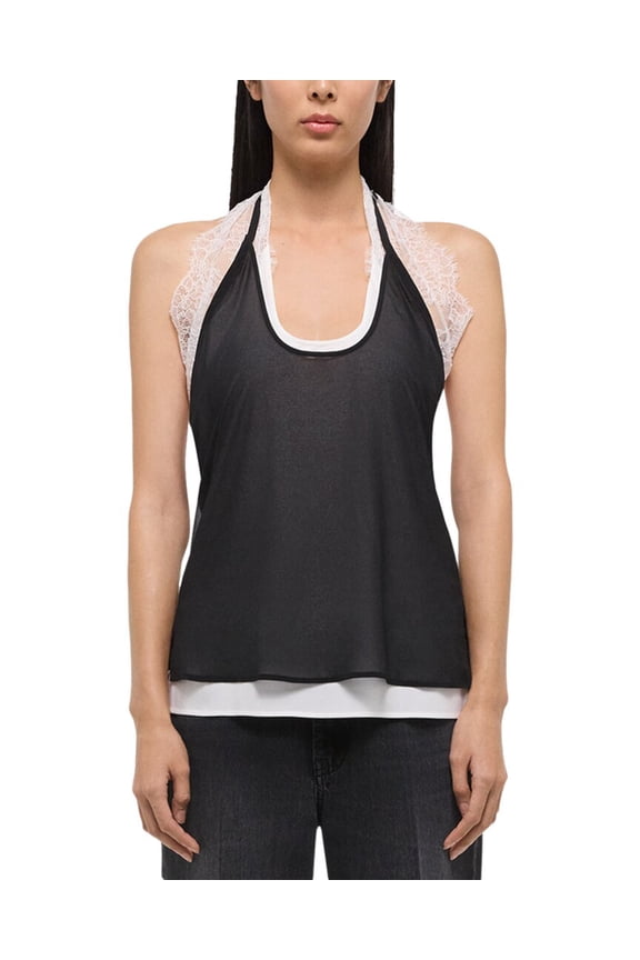 womens Lace Dancer Top, m