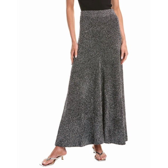 Helmut Lang womens Lurex Sweater Skirt, m, Metallic