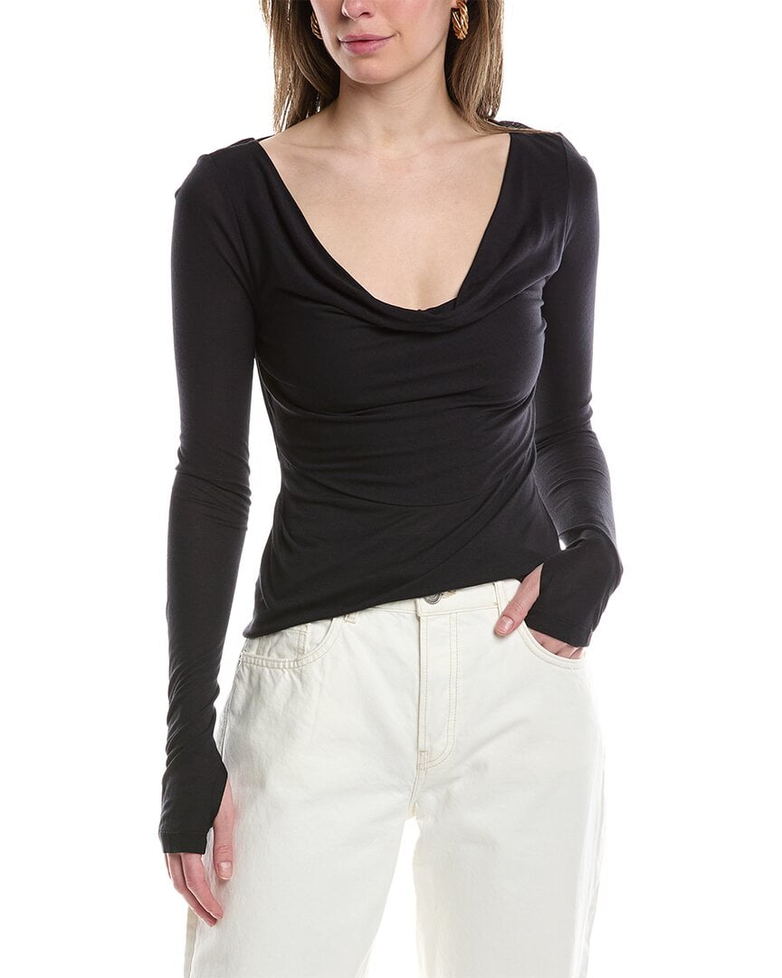 トップス DAWN No.11 CUP IN LANG TOPS Helmut Lang womens Scala Cowl Top, XXS, Black - Walmart