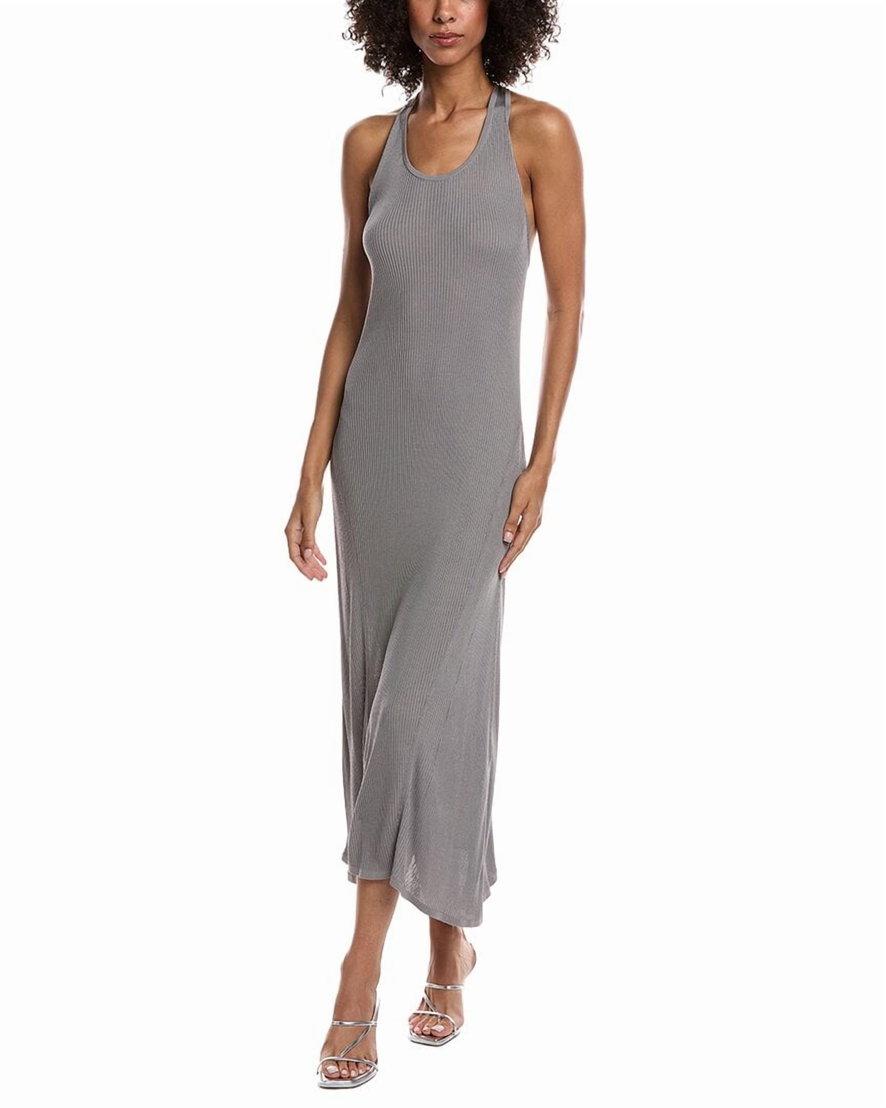 chinese dress ladies Helmut Lang Womens Side Drape Asymmetric Party Dress Navy L main image 0