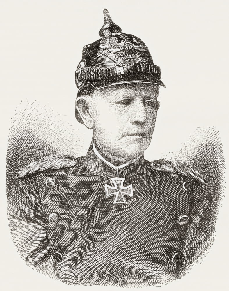 Helmuth Karl Bernhard Graf Von Moltke 1800 -1891 German Field Marshal From Nuestro Siglo Published 1883 Canvas Art - Ken Welsh Design Pics (24 x 32)
