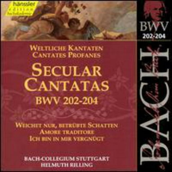 Helmuth Rilling - Secular Cantatas BWV 202-204 - Music & Performance - CD