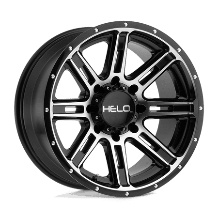 Helo Cast Aluminum Rim HE900 18X9 6X5.5 G-BLK MACH 00MM, HE90089068500