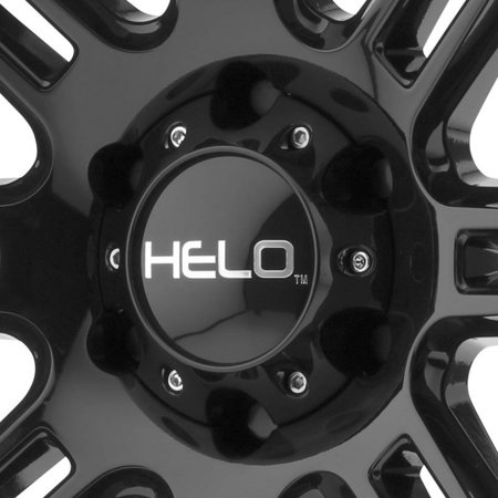 Helo Wheel Center Hub Cap Gloss Black for H42 8-Lug