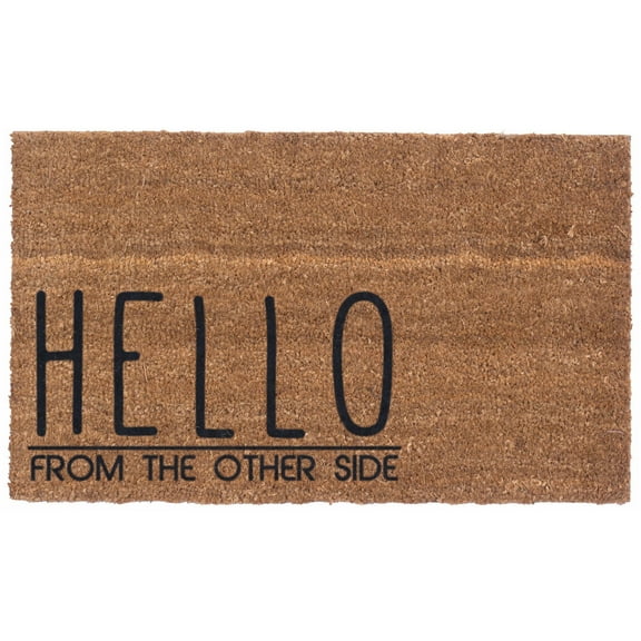 Heloo From the Other Side Design Coco Doormats by Coco Mats N More - 18" x 30" x 1 Inch Thick