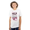 thumbnail image 1 of Help Heal Hope Breast Cancer Aware Women's Plus Size Graphic Tee Brisco Brands 3X, 1 of 5