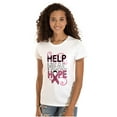 thumbnail image 1 of Help Heal Hope Breast Cancer Aware Womens Slim Fit Graphic Tee Brisco Brands S, 1 of 5
