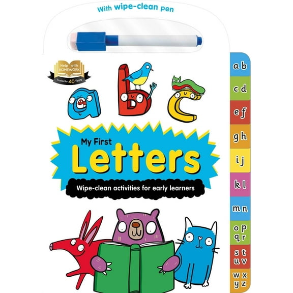 Help with Homework Help with Homework: My First Letters-Wipe-Clean Activities for Early Learners: For 2+ Year-Olds-Includes Wipe-Clean Pen, (Board Book)