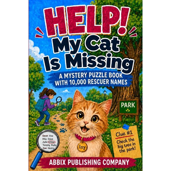 Help! My Cat Is Missing: A Mystery Puzzle Book With 10,000 Rescuer Names, (Paperback)